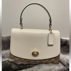 Coach Tilly Top Handle Satchel With Signature Canvas